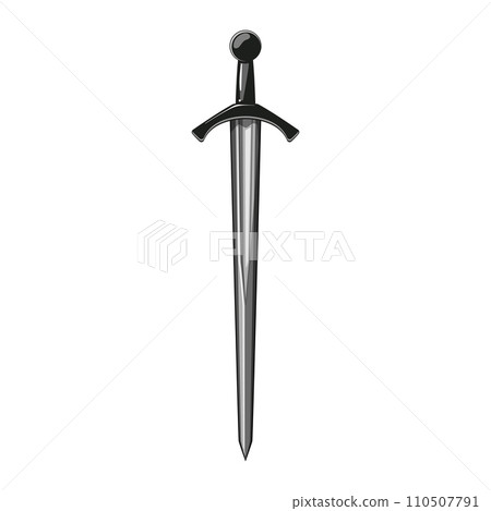 blade medieval sword cartoon vector illustration blade medieval sword cartoon vector illustration 110507791