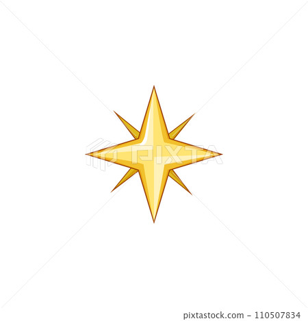 shape star cartoon vector illustration 110507834