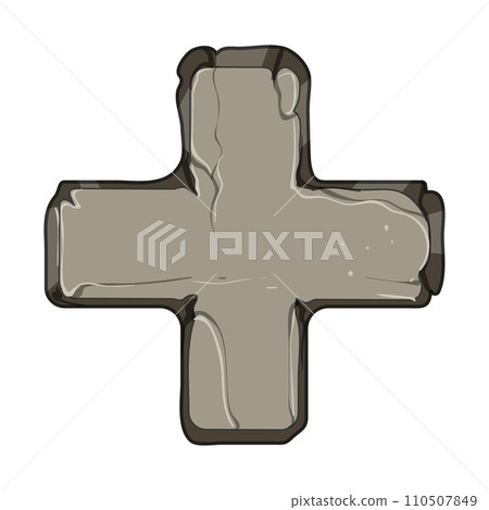 ui stone button cartoon vector illustration ui stone button cartoon vector illustration 110507849
