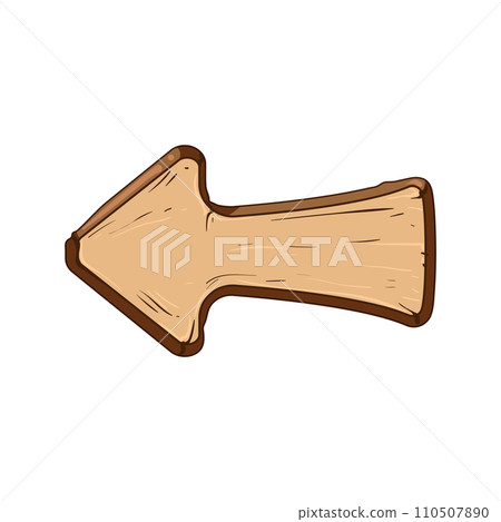 app wooden button cartoon vector illustration 110507890