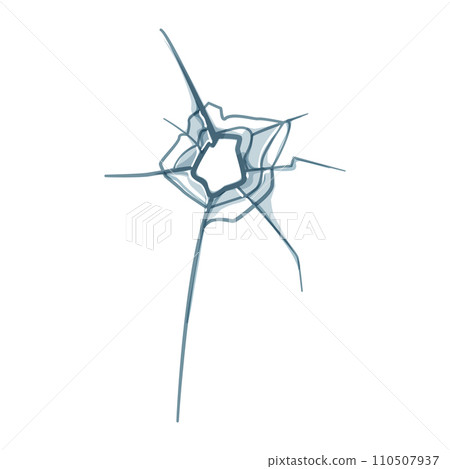 crash broken glass cartoon vector illustration crash broken glass cartoon vector illustration 110507937