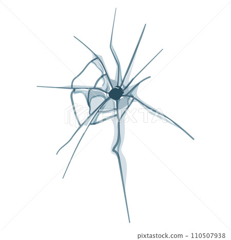 abstract broken glass cartoon vector illustration 110507938