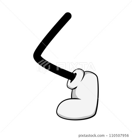 cute cartoon leg cartoon vector illustration 110507956