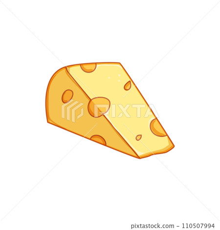 cheddar cheese cartoon vector illustration 110507994