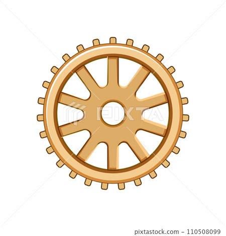 sign gear cartoon vector illustration 110508099
