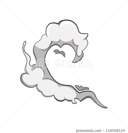 smoke cloud cartoon vector illustration 110508124