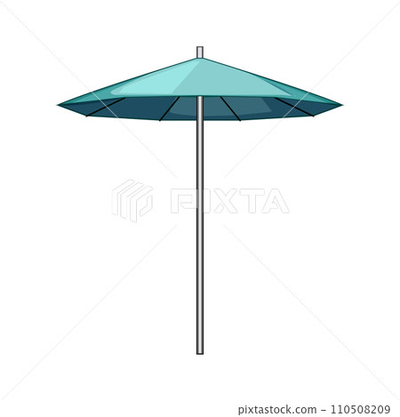 sun beach umbrella cartoon vector illustration sun beach umbrella cartoon vector illustration 110508209
