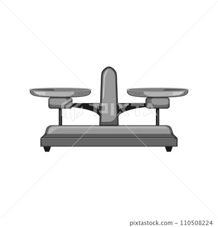 weigh balance scale cartoon vector illustration 110508224