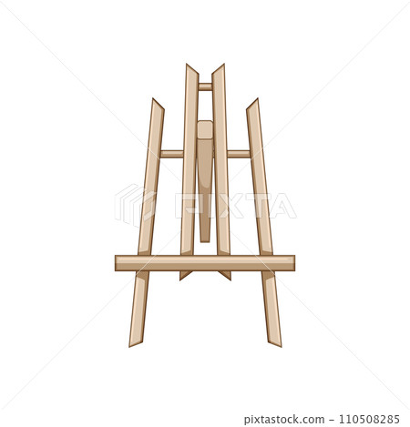 wooden easel cartoon vector illustration wooden easel cartoon vector illustration 110508285