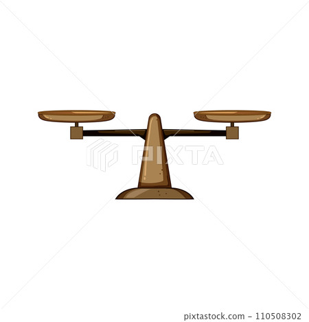 compare balance scale cartoon vector illustration compare balance scale cartoon vector illustration 110508302