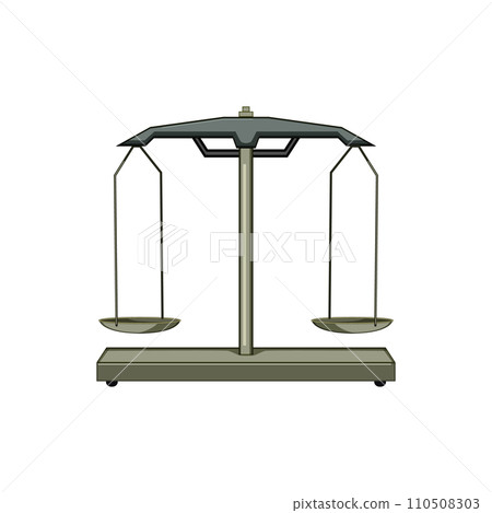 symbol balance scale cartoon vector illustration 110508303