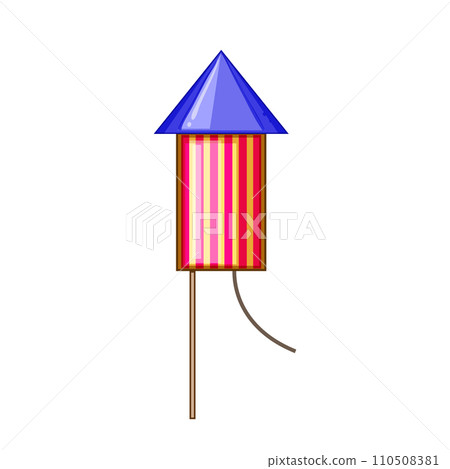 holiday firework rocket cartoon vector illustration holiday firework rocket cartoon vector illustration 110508381