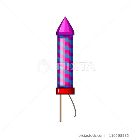 anniversary firework rocket cartoon vector illustration anniversary firework rocket cartoon vector illustration 110508385