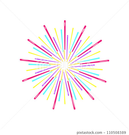 sky firework cartoon vector illustration 110508389