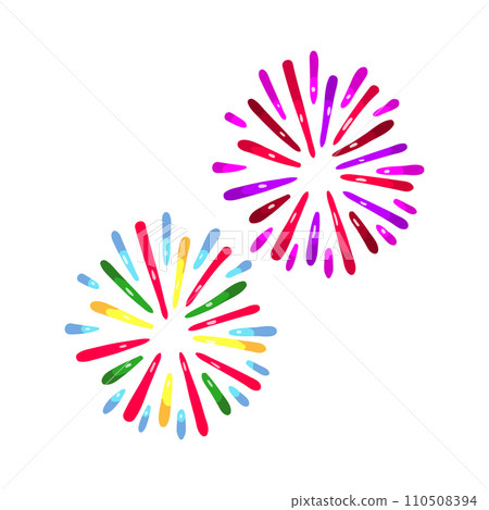 display firework cartoon vector illustration display firework cartoon vector illustration 110508394