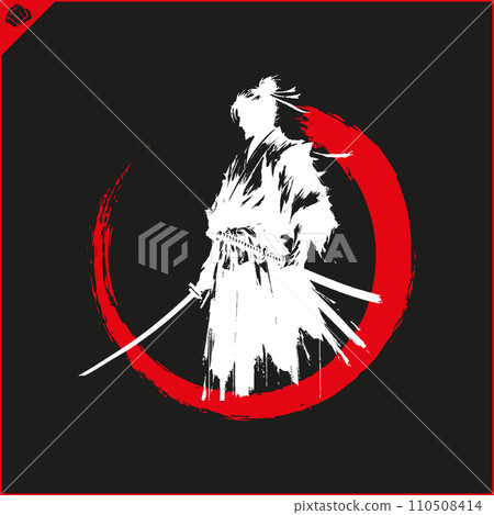 Samurai. Japan warrior whith katana sward. Samurai. Japan warrior whith katana sward. 110508414