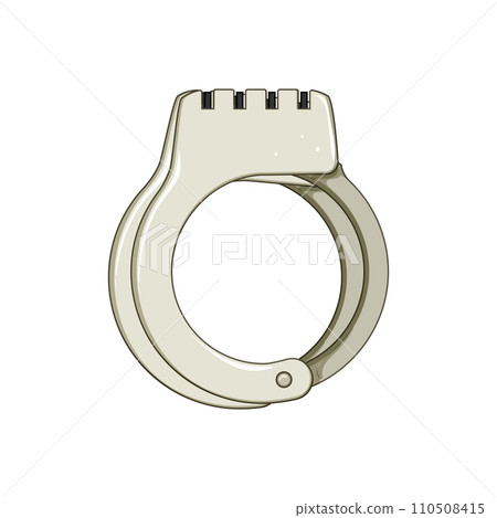 prison handcuffs cartoon vector illustration prison handcuffs cartoon vector illustration 110508415