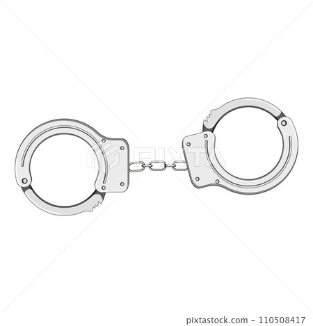jail handcuffs cartoon vector illustration jail handcuffs cartoon vector illustration 110508417