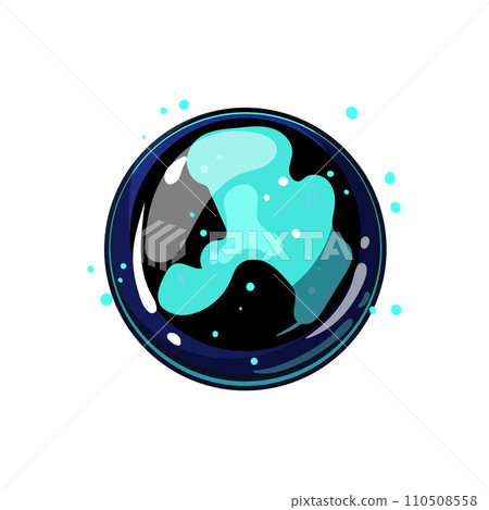 globe magic ball sphere cartoon vector illustration 110508558