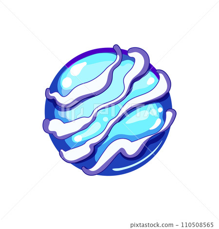 crystal magic ball sphere cartoon vector illustration 110508565