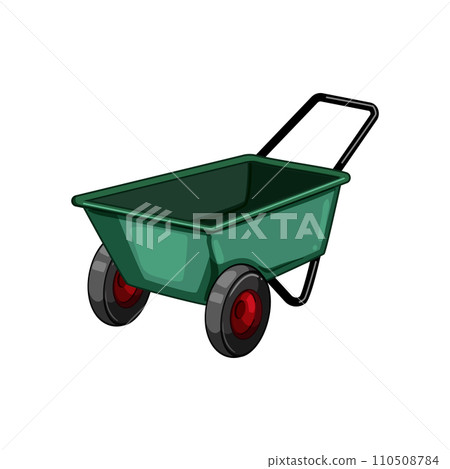 cagriculture wheelbarrow cartoon vector illustration 110508784