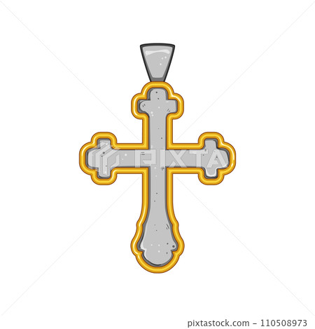 religious cross christian cartoon vector illustration 110508973