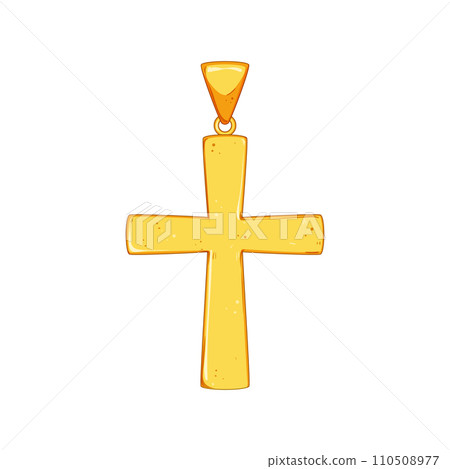 catholic cross christian cartoon vector illustration 110508977