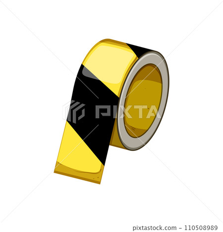 black danger tape cartoon vector illustration 110508989