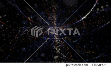 3D rendering of an abstract digital tunnel in cyberspace made of particles 3D rendering of an abstract digital tunnel in cyberspace made of particles 110509030