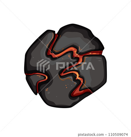 flame fire ball cartoon vector illustration flame fire ball cartoon vector illustration 110509074