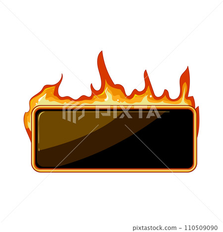 bar fire game button cartoon vector illustration 110509090