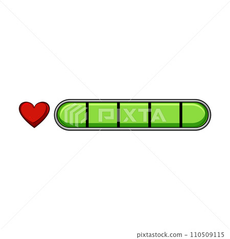 energy health bar cartoon vector illustration 110509115