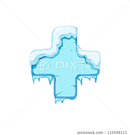 frame ice game button cartoon vector illustration frame ice game button cartoon vector illustration 110509121