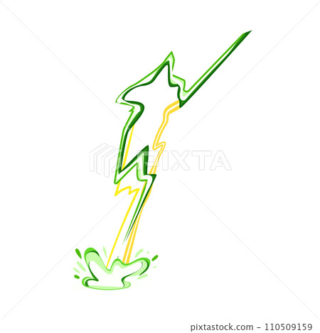 storm lightning effect cartoon vector illustration storm lightning effect cartoon vector illustration 110509159