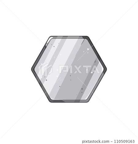 interface metal game button cartoon vector illustration 110509163