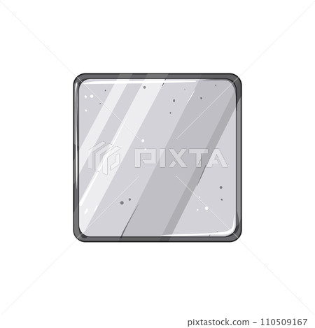 golden metal game button cartoon vector illustration golden metal game button cartoon vector illustration 110509167