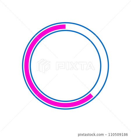 speed progress bar round cartoon vector illustration 110509186