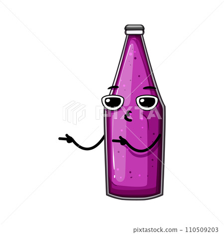 soft soda bottle character cartoon vector illustration 110509203
