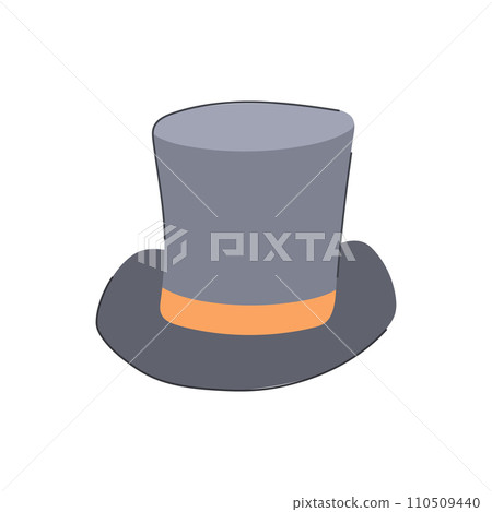 gentleman cylinder hat cartoon vector illustration gentleman cylinder hat cartoon vector illustration 110509440
