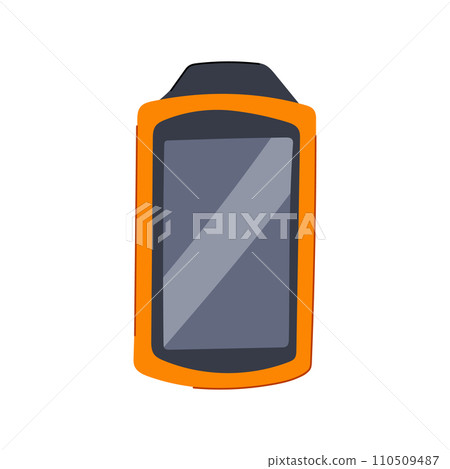 orientation handheld gps cartoon vector illustration orientation handheld gps cartoon vector illustration 110509487