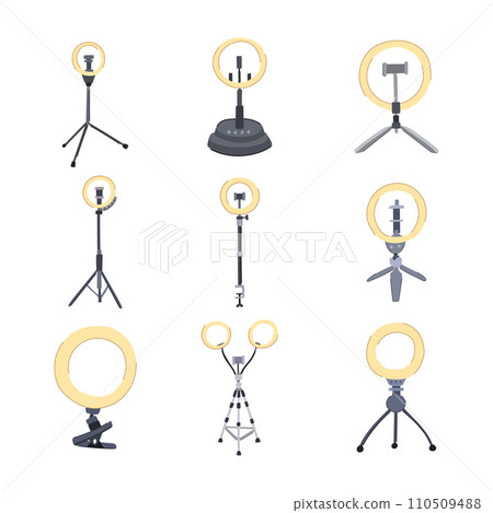 light ring set cartoon vector illustration light ring set cartoon vector illustration 110509488