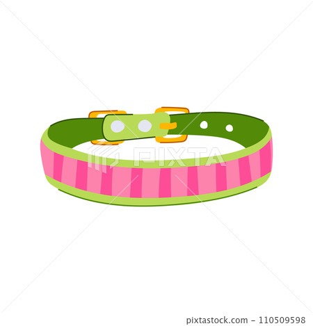 leather pet collar cartoon vector illustration 110509598