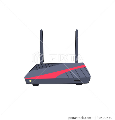 internet router cartoon vector illustration - Stock Illustration ...
