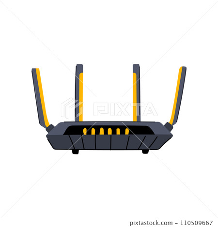 ethernet router cartoon vector illustration ethernet router cartoon vector illustration 110509667