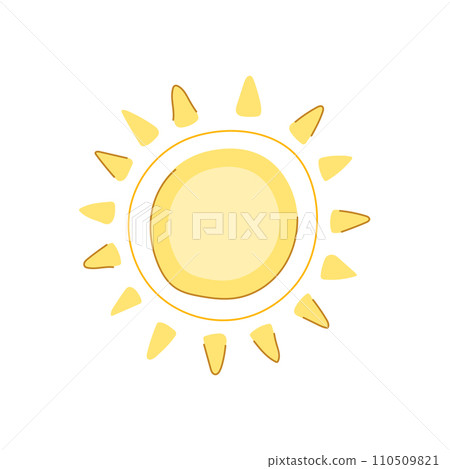 sky sun cartoon vector illustration 110509821