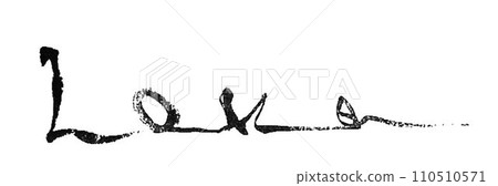 Love Love written with a calligraphy brush Love Love written with a calligraphy brush 110510571