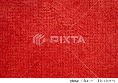 background of red Huun Mayan handmade paper created in Mexico 110510675