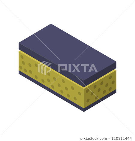 Sponge isometric Sponge isometric 110511444