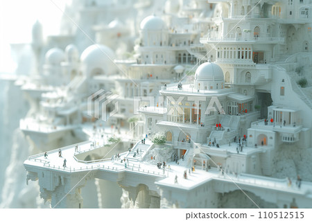 Future city model AI image 110512515