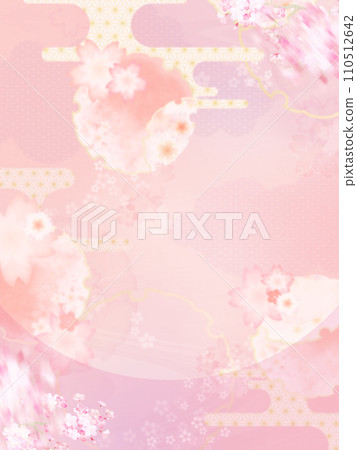 Japanese style background inspired by spring 110512642